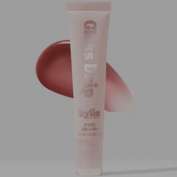 Kylie Cosmetics gloss drip FALL IN LOVE/sheer red berry with charm attached. - Picture 3 of 6